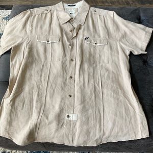LRG linen button up shirt